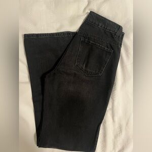 Garage Black Straight Leg Jeans
